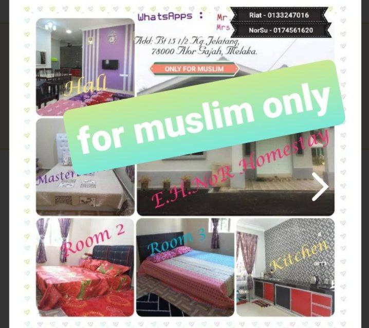 Nor Su Homestay Alor Gajah Exterior foto